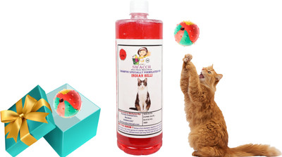 swacch Indian Billi Shampoo + Rubber Musical Ball , Interactive Playing Ball , Conditioning Jasmine Cat Shampoo(1 L)