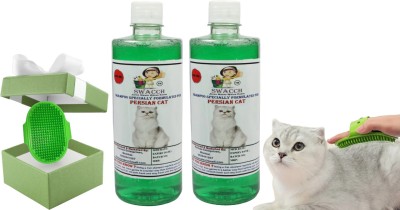 swacch Persian Cat Shampoo + Bath Brush with Adjustable Straps Conditioning Neem Alovera Cat Shampoo(1000 ml)