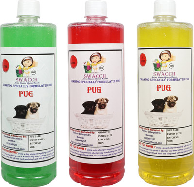swacch Pug Conditioning Neem Alovera, Jasmine, Lemon Dog Shampoo(3000 L)