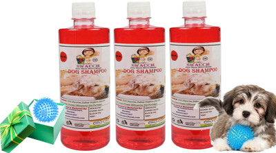 swacch Spike Ball Chew Toy + Dog Shampoo Combo Pack Conditioning Jasmine Dog Shampoo(1500 ml)
