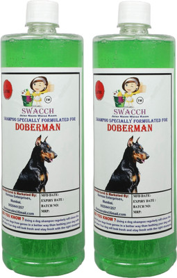 swacch Doberman Dog Shampoo + Goofy Ball Rubber Chew Toy Combo Pack Conditioning Neem Alovera Dog Shampoo(2 L)