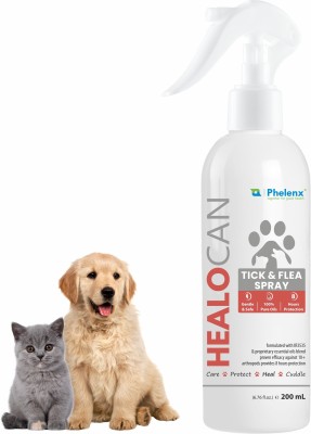 Phelenx | HEALOCAN | Tick & Flea Spray | Anti-parasitic, Flea and Tick Refreshing Dog, Cat Shampoo(200 ml)