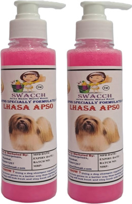swacch Premium Shampoo For Lhasa Apso (200ml) (Pack of 2) Conditioning Rose Dog Shampoo(400 ml)