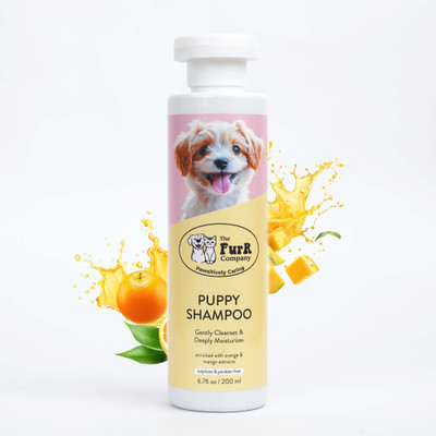 The Furr Company Tear-Free Puppy - Gentle on Fur & Paraben Free Conditioning, Anti-microbial, Anti-itching Mild, Gentle Dog, Cat Shampoo(200 ml)