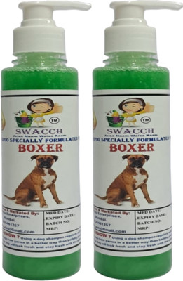swacch Premium Shampoo For Boxer (200ml) (Pack of 2) Conditioning Neem Alovera Dog Shampoo(400 ml)