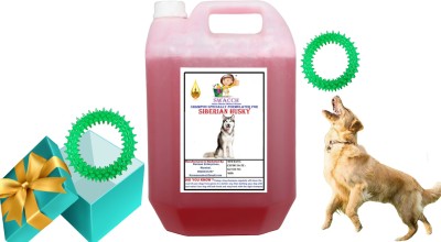 swacch Siberian Husky Dog Shampoo + Spike Ring Chew Toy Combo Pack Conditioning Jasmine Dog Shampoo(5 L)