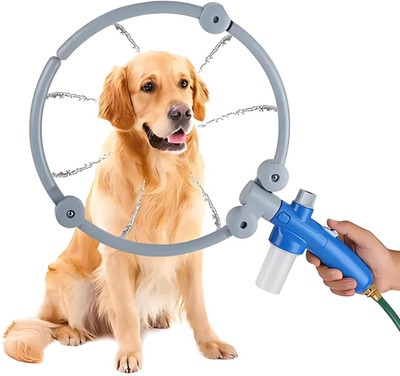 DRUMSTONE Woof Washer 360 Degree Easy Dog Bathing Tool with 360° Wash Pet Spa Kit