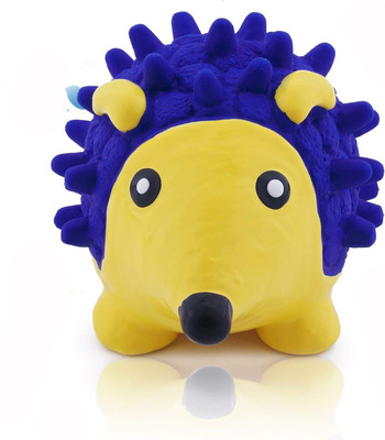 Pet Needs Rubber, Latex Cute Squeaky Rubber Hedgehog Shape Toy for Puppy and Cat-Small-for Play,Fetch and Interactive Toys Rubber Squeaky Toy For Dog & Cat
