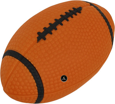 PSK PET MART Pet Chew Toy Small Rubber Squeaky Rugby Ball Plastic Squeaky Toy For Dog & Cat