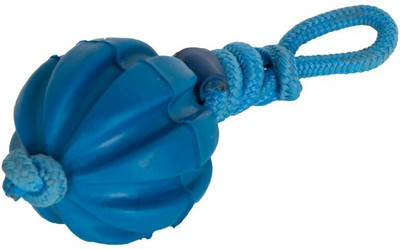 Love N Care Natural Rubber Dog Toy- Hexabone with Thick Chew Rope Rubber Chew Toy For Dog