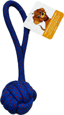 PET WORLD ROPE TOY CHEW FETCH BALL| Cotton| For Aggressive Chewers| Medium & Large Dogs Cotton Chew Toy For Dog & Cat