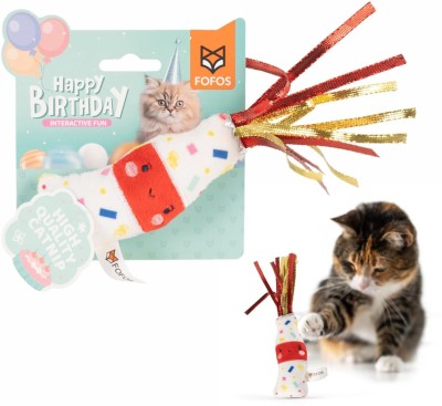 fofos FOFOS Birthday Drink Cat Toy Rubber Training Aid For Cat