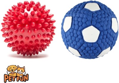 Petfun Non-Toxic BALL TOYS FOR DOG AND CAT Rubber, Silicone Rubber Toy, Ball, Squeaky Toy, Tough Toy, Training Aid For Dog & Cat