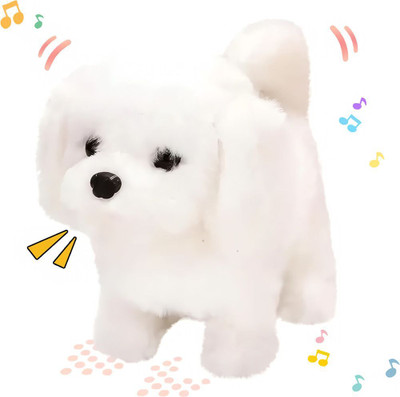 PlushVibe Walking Jumping Dog Toy with Talking Sounds & Wiggling Ears for Kids Cotton Plush Toy For Dog