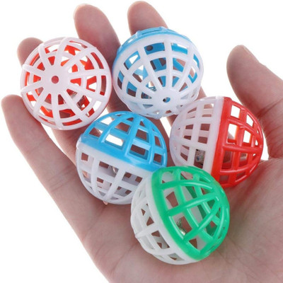 PSK PET MART 6 pcs plastic ball for small kitten Plastic Fetch Toy For Cat