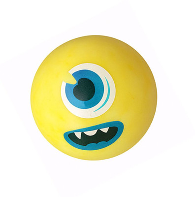 Petfun Monster Face Squeaky Ball Toy for Dogs & Puppies – Soft, Durable Rubber Rubber Ball For Dog & Cat