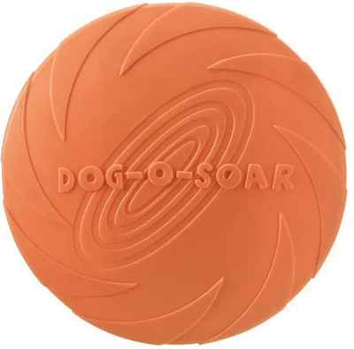 GNS PETS Dog Disc Toy for Dogs Made Soft Natural Rubber Floatable Fun 8.5 cm Rubber Frisbee, Rubber Toy, Fetch Toy For Dog