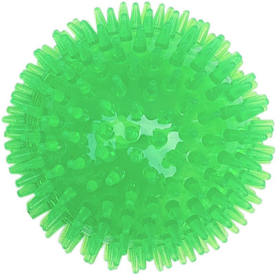 Pet Needs Durable Spiky Squeaky Chew Fetch Ball Toy- Non-Toxic Rubber Toy for Small Puppy Rubber Ball, Chew Toy, Fetch Toy, Rubber Toy, Squeaky Toy For Dog