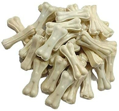 Hundur Store Pet treat And accessories Digestible Calcium Press Bone 3 inch Chicken Dog Chew(2 kg, Pack of 1)