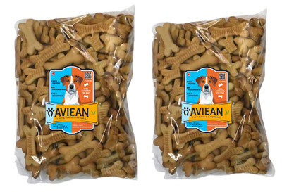 Aviean International crunchy 2Adult Biscuits Combo Offer 1.3 Kg [650Gm +650Gm] Dog Chicken Flavour Bacon, Chicken Dog Treat(1.3 kg, Pack of 2)