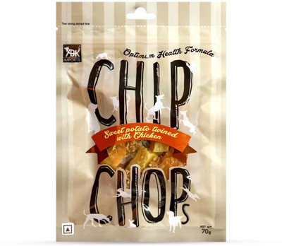 Chip Chops Sweet Potato Twined with Chicken Dog Meaty Treat - 70 gm Chicken, Sweet Potato Dog Treat(0.07 kg)