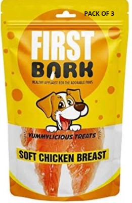 first bark FIRST BARK DOG TREATS SOFT CHICKEN BREST , YUMMYLICIOUS TREATS Duck Dog Treat(70 g, Pack of 3)