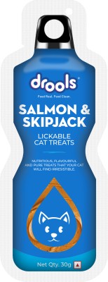 Drools Creamy Lickable (30gm x 15) Skipjack & Salmon Cat Treat(450 g)