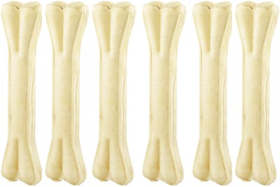 Foodie Puppies 6 Pack Rawhide Bone 5 Inch Chew Pressed Bone|Dog Treat for Medium to Large Dog Chicken Dog Treat(400 g, Pack of 6)