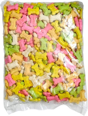 Unik Mix Dog Biscuits (PREMIUM QUALITY) for Puppies & Adult Dogs - 800g Assorted Cheese, Banana, Egg, Strawberry Dog Treat(800 g)