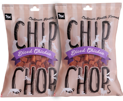 Chip Chops Highly Nutritional & Digestible Diced Chicken Dog Treat(70 g, Pack of 2)