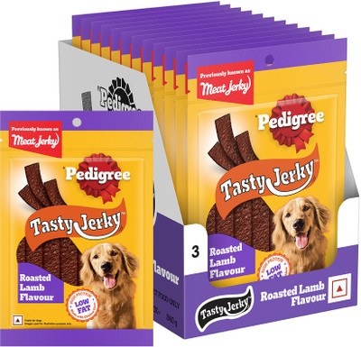 PEDIGREE Tasty Jerky Lamb Dog Treat(840 g, Pack of 12)