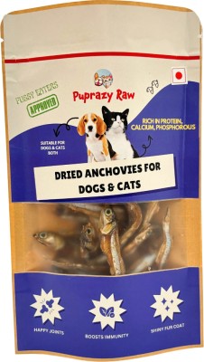 PUPRAZY Dehydrated Tasty & Crunchy Dehydrated Anchovies|Protein-Packed, Imunity Boosting Fish Cat Treat(50 g)