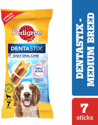 PEDIGREE Dentastix Oral Care for Medium Breed (10-25 kg) Dog Treat(180 g)