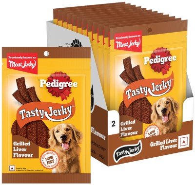 PEDIGREE Tasty Jerky Liver Dog Treat(70 g, Pack of 12)