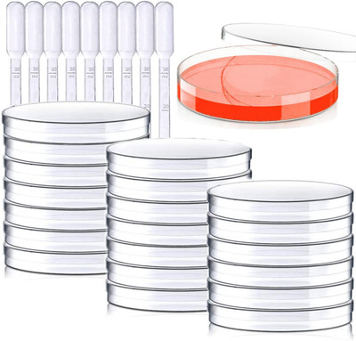 Salco Polystyrene Reusable Petri Dish(100 mm Pack of 20)