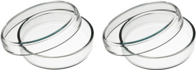 Rawal Glass Reusable Petri Dish(90 mm Pack of 2)