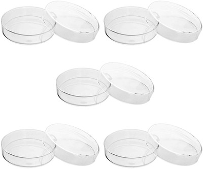 Rawal Glass Reusable Petri Dish(75 mm Pack of 5)