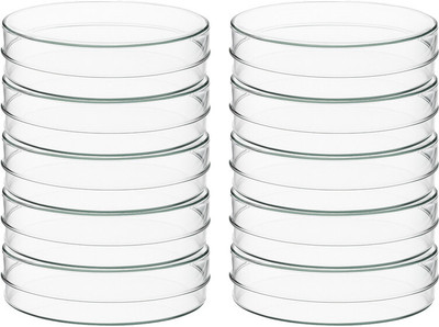 OCTA Glass Reusable Petri Dish(50 mm Pack of 10)