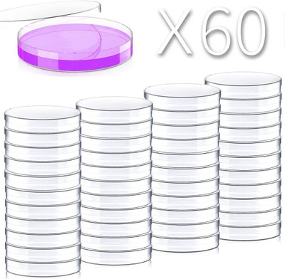 Salco Polystyrene Reusable Petri Dish(90 mm Pack of 60)