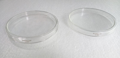 SATMED Glass Reusable Petri Dish(125 mm Pack of 2)