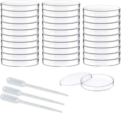 Wexon Polystyrene Disposable Petri Dish(90 mm Pack of 30)