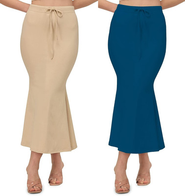 KEYU FASHION BEIGE-COMBO-FISHCUT-FIROZI-BEIGE Lycra Blend Petticoat(XXL)