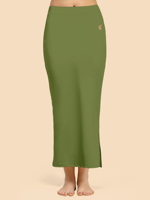 Trendmalls P02-ArmyGreen Lycra Blend Petticoat(6XL)