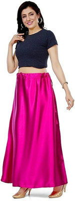 MR VIHAAN FK-RANI PINK A1 STYLES Pure Satin Petticoat(Free)