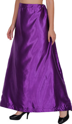 Rtdesigns RT-SP-23-DARK PURPLE Satin Blend Petticoat(Free)