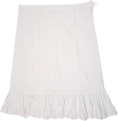 Belizs White Pure Cotton Petticoat(XL)