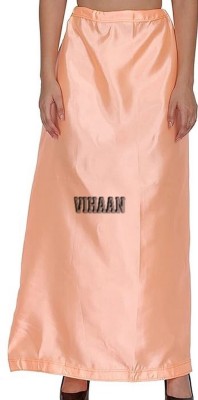 VIHAAN Pink satin q40 Pure Satin Petticoat(Free)