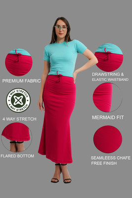 FABVIO PLUS PETI-PNK Lycra Blend Petticoat(M)