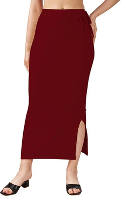 HOC ALY-2113-A-MAROON-L Lycra Blend Petticoat(L)