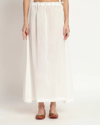 Lootnixx Off White Pure Cotton Petticoat(Free)